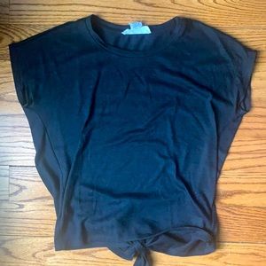 Workshop Short Sleeve Sweater with Back Tie